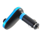 Hands free car FM Transmitter with 2 USB port charger