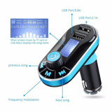 Hands free car FM Transmitter with 2 USB port charger