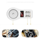 Car Charger with Triple Socket Output -2 USB, 1 cigarette lighter socket