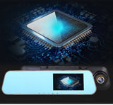Car DVR Camera Rear-view Mirror Auto Video Recorder with Dual Lens