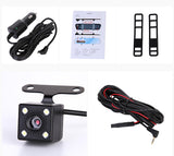 Car DVR Camera Rear-view Mirror Auto Video Recorder with Dual Lens