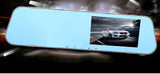 Car DVR Camera Rear-view Mirror Auto Video Recorder with Dual Lens