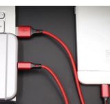 Nylon Braided 3 in 1 USB Charging Cable