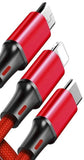 Nylon Braided 3 in 1 USB Charging Cable