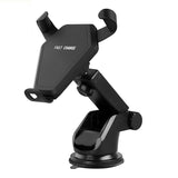 Qi wireless Fast car charger with Car mount kits.