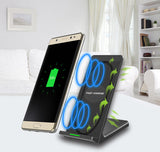 Qi wireless Standing Fast charger with fan