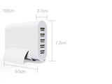 Multi Ports USB Travel Rapid Wall Charger (5V 8A Portable 5 USB Ports)
