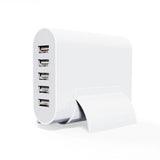 Multi Ports USB Travel Rapid Wall Charger (5V 8A Portable 5 USB Ports)