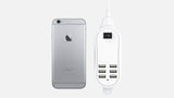 6-USB port Desktop Charger with Cable