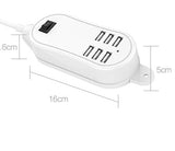 6-USB port Desktop Charger with Cable