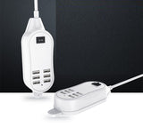 6-USB port Desktop Charger with Cable