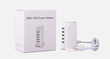 Multi-USB Port Mini Desktop Charger Power Adapter (5V 6A 5-USB)