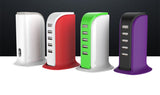 Multi-USB Port Mini Desktop Charger Power Adapter (5V 6A 5-USB)