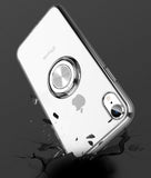 Transparent Two-Piece Magnetic Case with Ring Stand