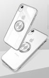 Transparent Two-Piece Magnetic Case with Ring Stand