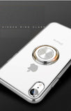 Transparent Two-Piece Magnetic Case with Ring Stand