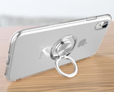 Transparent Two-Piece Magnetic Case with Ring Stand