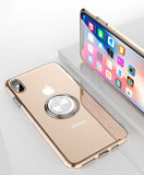Transparent Two-Piece Magnetic Case with Ring Stand