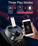 Bluetooth FM Transmitter USB charger port