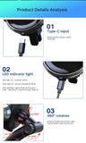 Auto-Induction Wireless Charging car phone holder