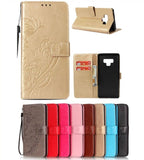 Single Side Embossing Wallet Flip Leather Case