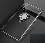 Transparent Case with Magnetic Plating Kickstand