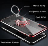 Transparent Case with Magnetic Plating Kickstand