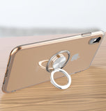 Transparent Two-Piece Magnetic Case with Ring Stand
