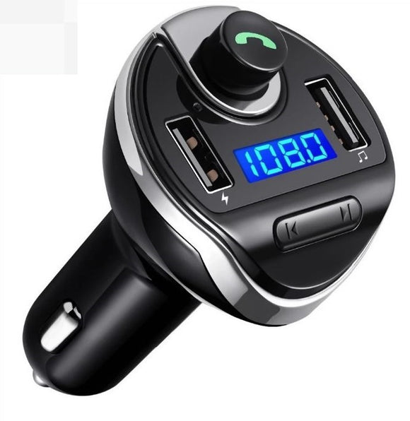 Bluetooth Fm Transmitter In-car Wireless Radio Adapter Aux In/out Sd/tf  Card Usb Charger For All Smartphones Audio Players