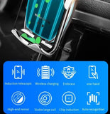 Auto-Clamping Infrared Sensor Cell Phone 15W Magnetic Car Holder Wireless Car Fast Charger